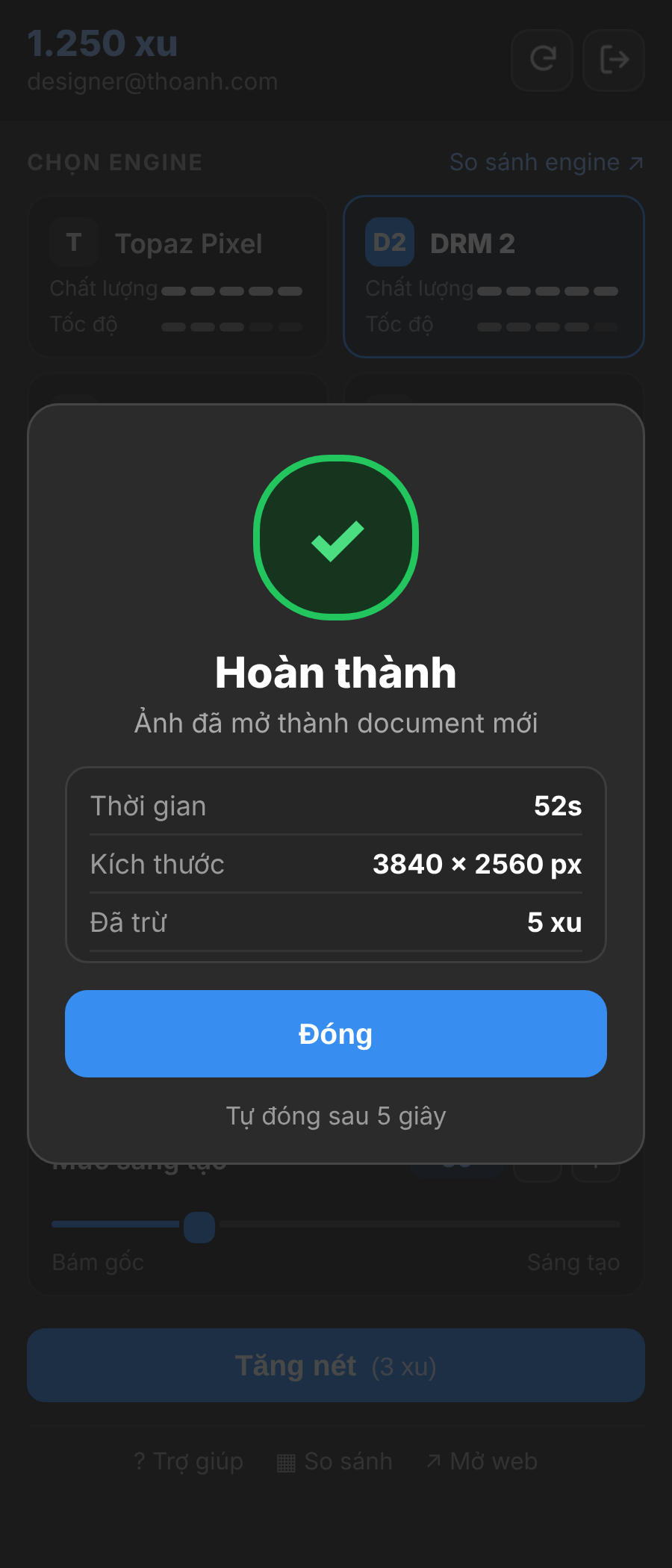Plugin Upscale Photoshop – hoan thanh